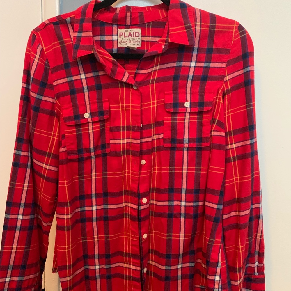 Old Navy plaid top (Sz. M)